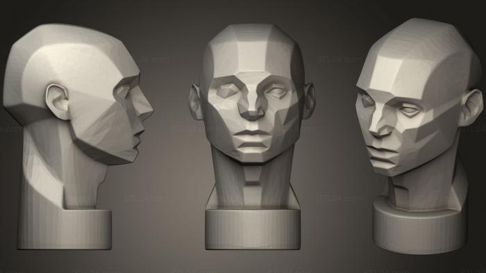 Анатомия скелеты и черепа (Голова Асаро, ANTM_0257) 3D модель для ЧПУ станка